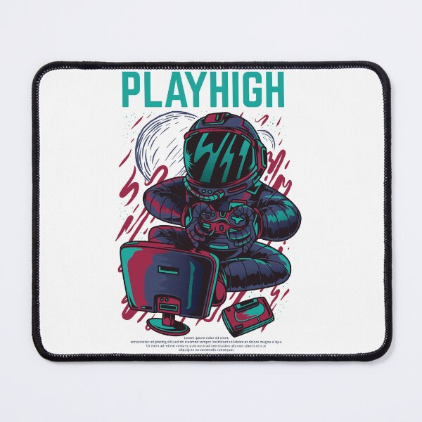Item preview, Playhigh Astronaut Gamer - Retro Space Gaming Art designed and sold by BrewChef.