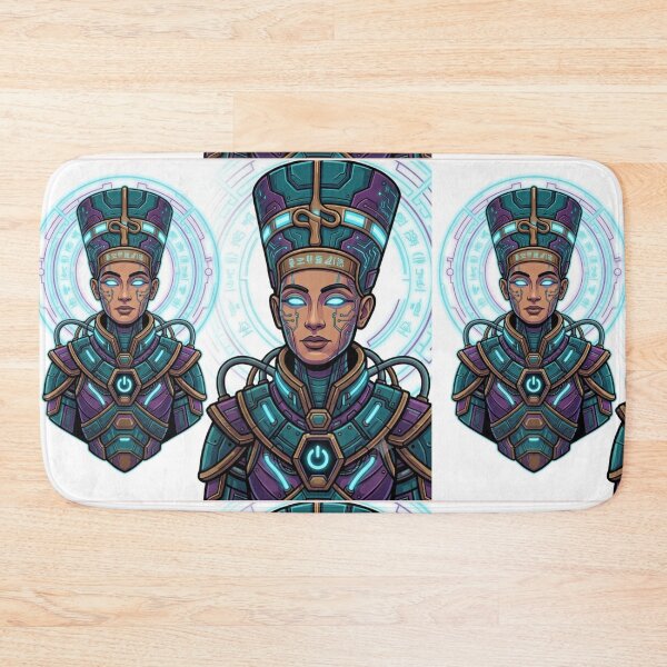 Item preview, Nefertiti Cyber-Queen - Futuristic Ancient Egyptian Goddess designed and sold by alalame.