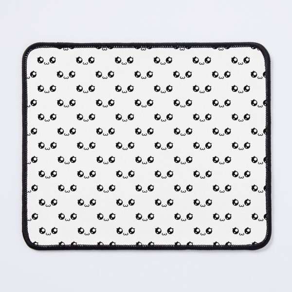 Item preview, Cute kawaii smiling owo shy face pattern designed and sold by BlushyPrint.