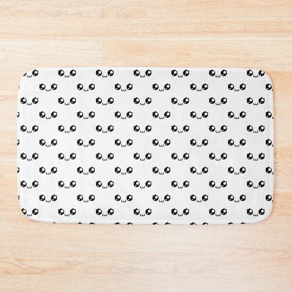 Item preview, Cute kawaii smiling owo shy face pattern designed and sold by BlushyPrint.