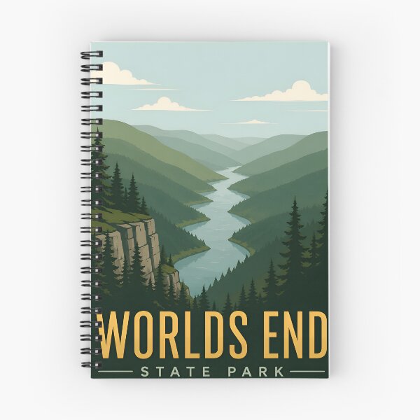 Item preview, Retro Worlds End State Park Poster designed and sold by Imaginationbeyond.