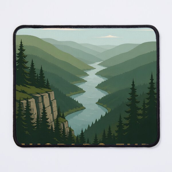 Item preview, Retro Worlds End State Park Poster designed and sold by Imaginationbeyond.