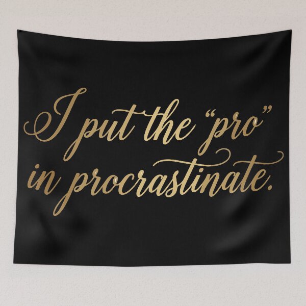 Item preview, funny inappropriate Procrastinate Pun Shirt | Sarcastic Quote Tee | I Put the Pro in Procrastinate designed and sold by Uglyandcute.