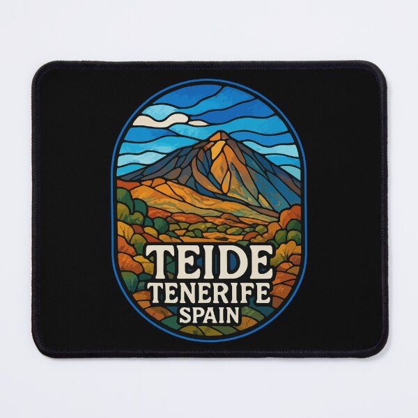 Item preview, Mount Teide Tenerife Spain Stained Glass designed and sold by TomFrontierArt.