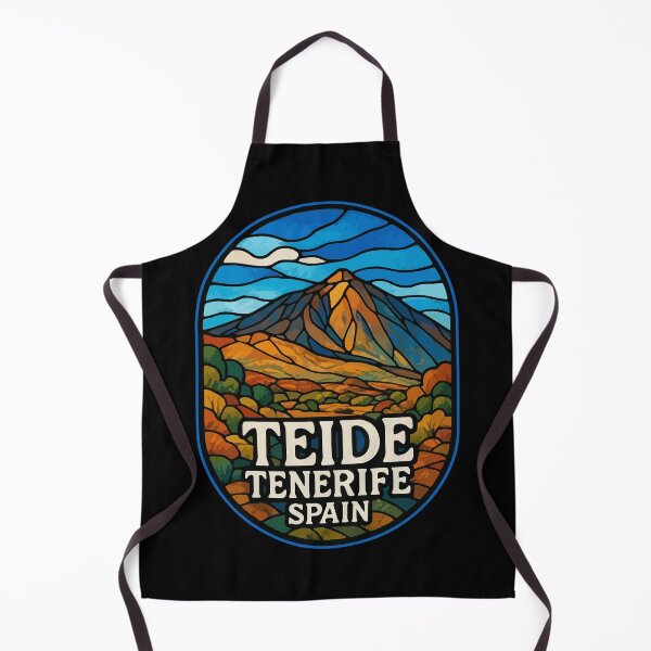 Item preview, Mount Teide Tenerife Spain Stained Glass designed and sold by TomFrontierArt.