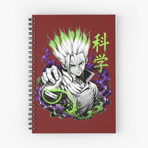 Item preview, Brilliant Anime Stone World Scientist with Green Potion and Kanis Art designed and sold by RoyalEarthstore.