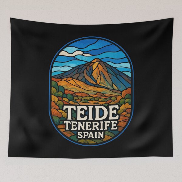 Item preview, Mount Teide Tenerife Spain Stained Glass designed and sold by TomFrontierArt.