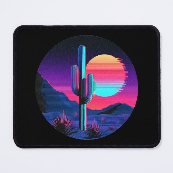 Artikelvorschau, Proud Cactus Name Vibes Retro Sunset Desert entworfen und verkauft von PixelQ.