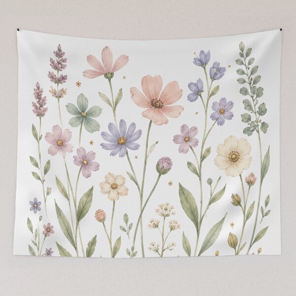 Item preview, Soft Wildflower Meadow Botanical Art designed and sold by Ioanna-Studio.
