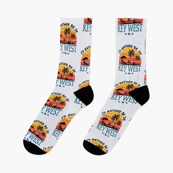 Item preview, I'd Rather Be in Key West Florida Retro Sunset designed and sold by jaygo.