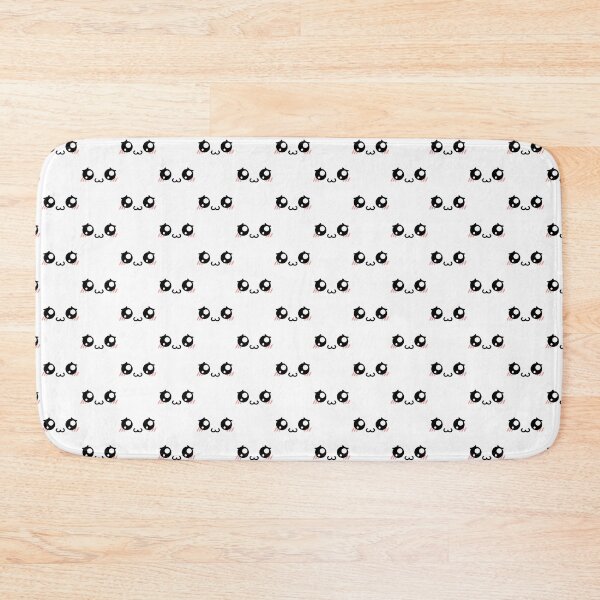 Item preview, Cute kawaii smiling owo shy blushing face pattern designed and sold by BlushyPrint.
