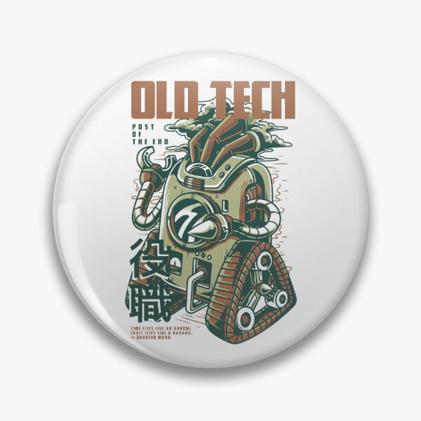 Item preview, Old Tech Retro Robot - Vintage Mecha Sci-Fi Art designed and sold by BrewChef.
