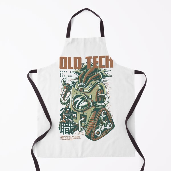 Item preview, Old Tech Retro Robot - Vintage Mecha Sci-Fi Art designed and sold by BrewChef.