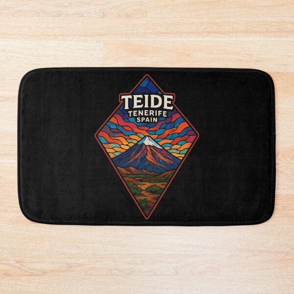 Item preview, Mount Teide Tenerife Spain Stained Glass Travel designed and sold by TomFrontierArt.