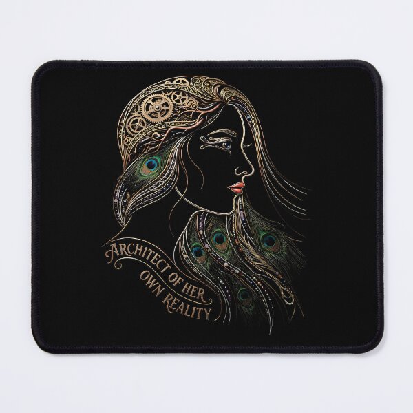Item preview, Architect of Her Own Reality Steampunk Peacock Art designed and sold by IXM_CREATION.