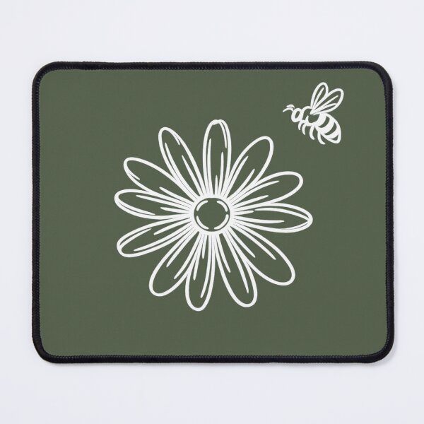 Item preview, Minimalist Daisy and Bee Line Art Graphic designed and sold by IRYNASHOP.