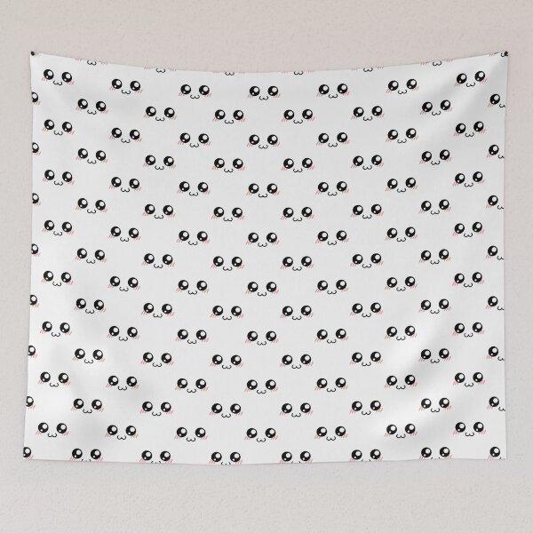 Item preview, Adorable kawaii owo blushing face pattern designed and sold by BlushyPrint.