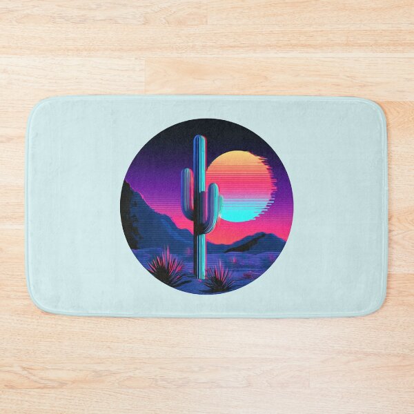 Item preview, Retro Cactus Sunset Gift for Dad Perfect Synthwave designed and sold by PixelQ.