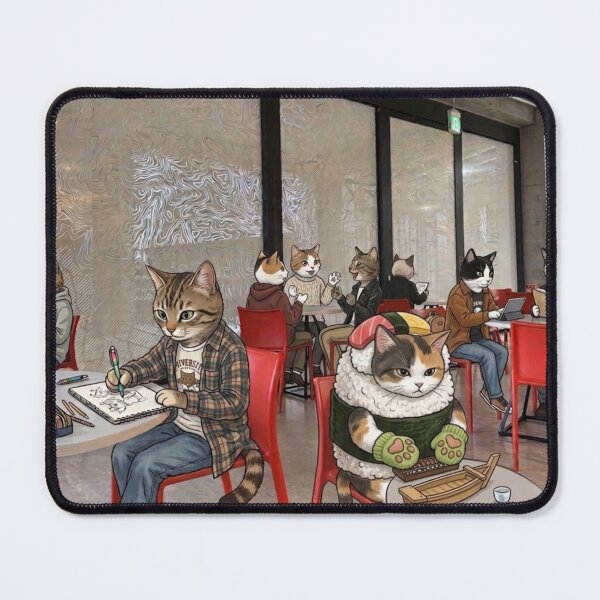 Item preview, The Sushi Cat Cafe Society designed and sold by Komatoya.