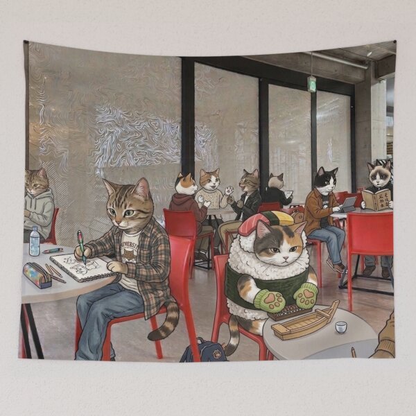 Item preview, The Sushi Cat Cafe Society designed and sold by Komatoya.