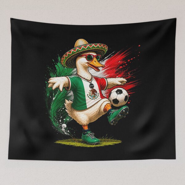 Item preview, Merlin the Duck Mexico Soccer El Pato del Partido designed and sold by elongatedjazz.