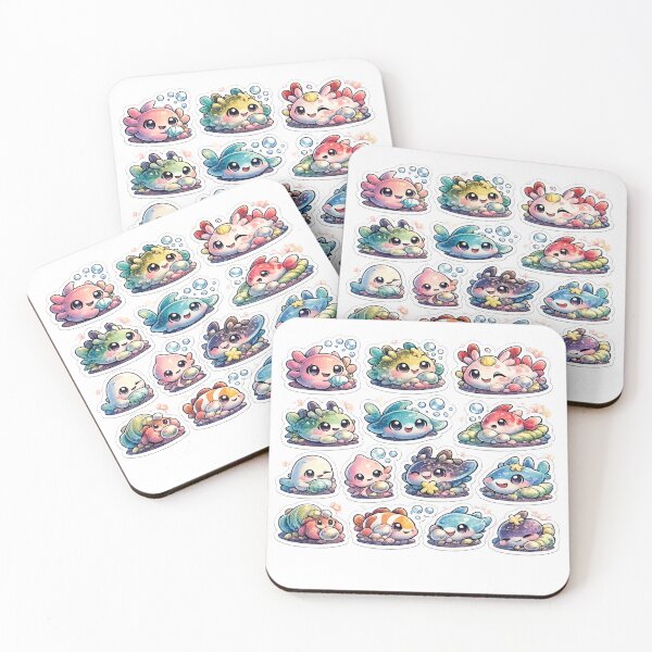 Item preview, Premium Kawaii Sea Creature Sticker Sheet designed and sold by KrishAuraa.