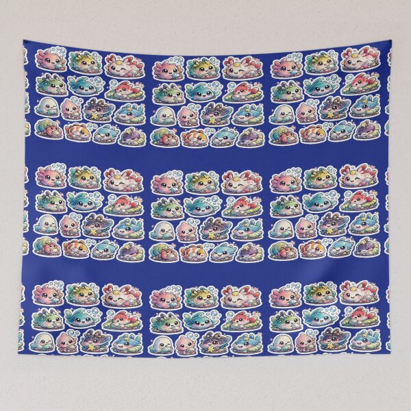 Item preview, Premium Kawaii Sea Creature Sticker Sheet designed and sold by KrishAuraa.