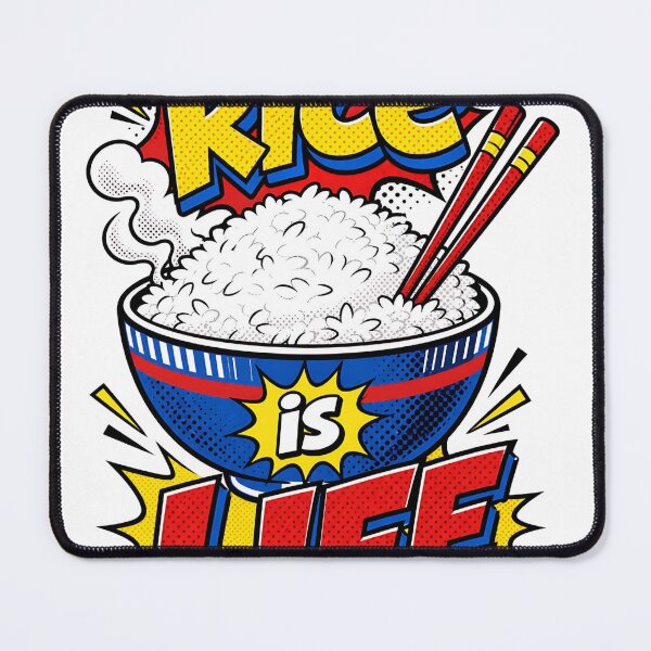 Item preview, Rice Is Life Pop Art Comic Style Food Lover Graphic designed and sold by Jen.Lou.