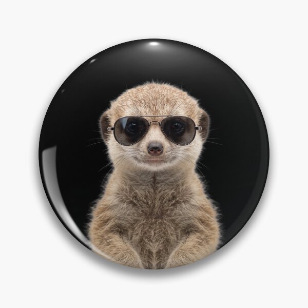 Item preview, Cute Baby Meerkat Wearing Sunglasses Funny designed and sold by RareLavender.