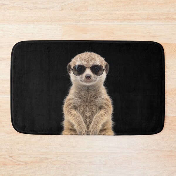 Item preview, Cute Baby Meerkat Wearing Sunglasses Funny designed and sold by RareLavender.
