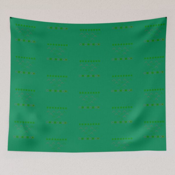 Item preview, Emerald Green Minimalist Boho Geometric Pattern designed and sold by CaramelCo.