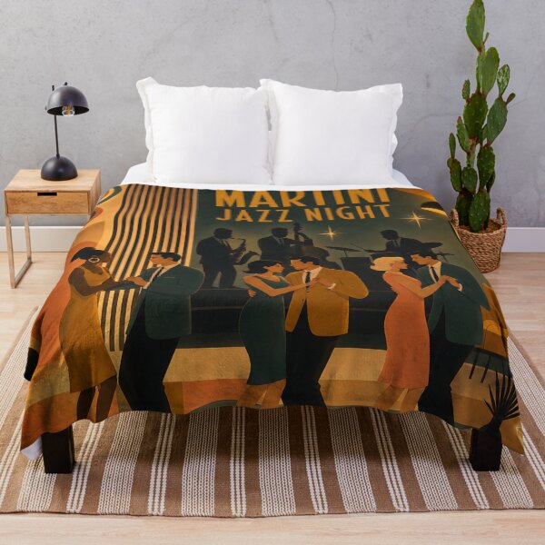 Item preview, Mid Century Modern Martini Jazz Night designed and sold by Lee Hiller Designs.