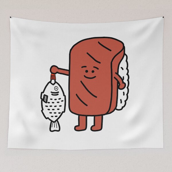 Item preview, chico del sushi con pescado en salsa de soja designed and sold by superbaechoo.