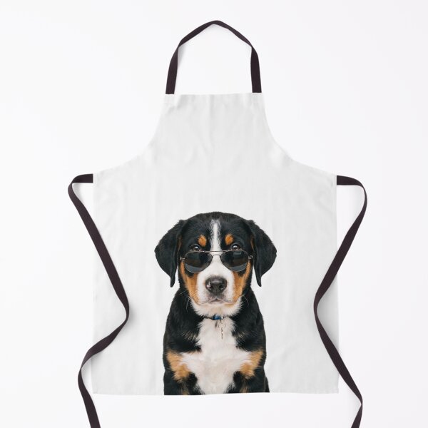 Item preview, Cute Baby Greater Swiss Mountain Dog Wearing Sunglasses Funny designed and sold by RareLavender.