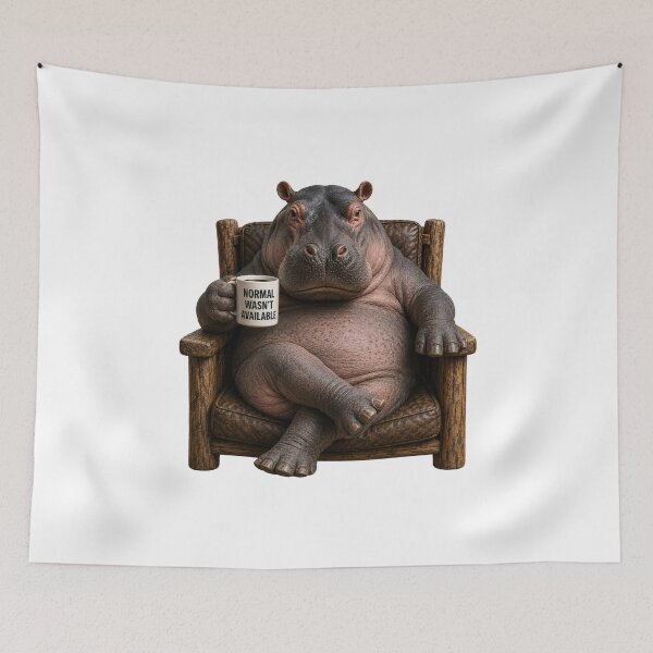 Item preview, Normal Wasn't Available Hippo designed and sold by HippyRikky.