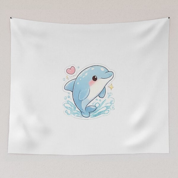 Item preview, sticker  dolphin  designed and sold by Looplk.