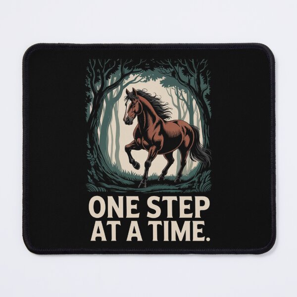 Item preview, One Step At A Time – Motivational Forest Horse Shirt for Equestrians & Horse Lovers designed and sold by CornishPixiPony.