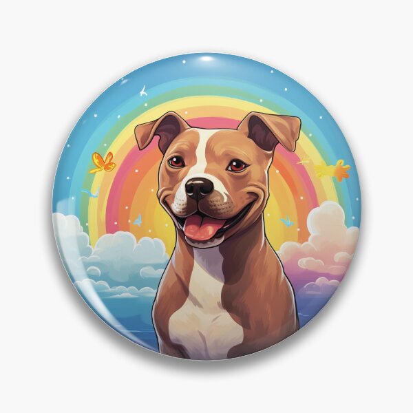 Item preview, Funny Pitbull Colorful Rainbow Cute Mom Dad Kids designed and sold by rafaeltto.