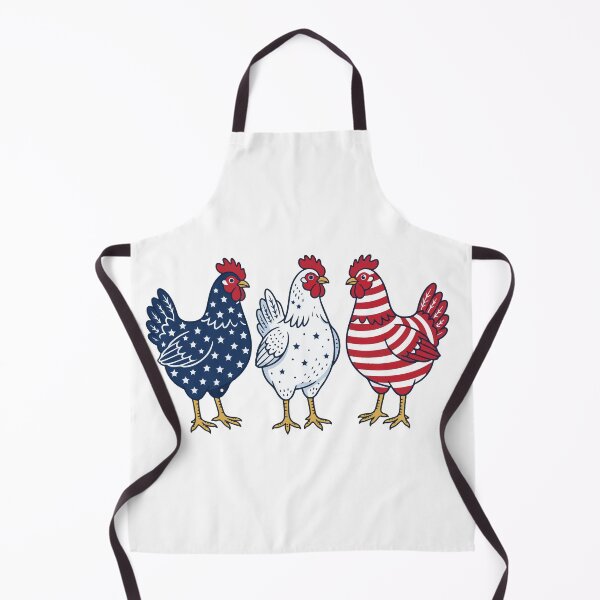 Item preview, Patriotic Chickens 4th of July Funny Cute American Flag Chicken designed and sold by raedattia.