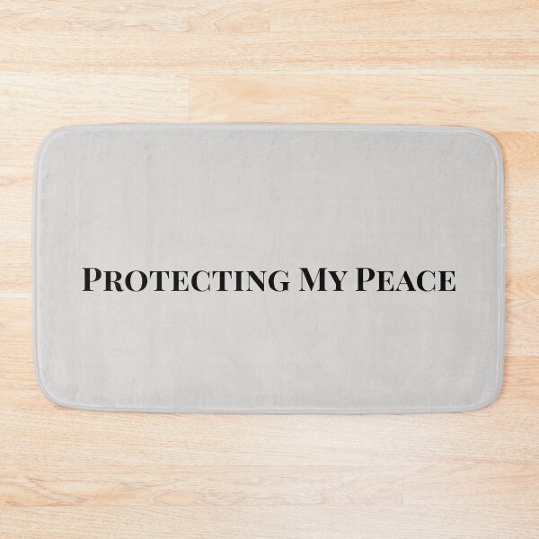 Item preview, Protecting My Peace – Bold Black Minimal Typography designed and sold by alaa9898.