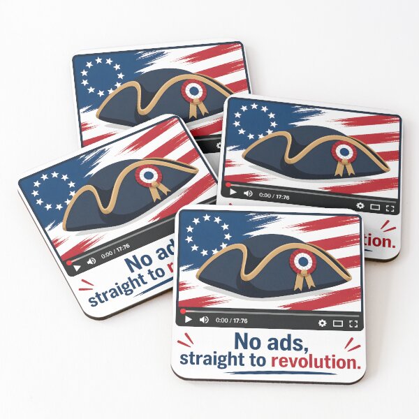 Item preview, No Ads Straight To Revolution Funny 1776 Video designed and sold by Red Cub Studio.