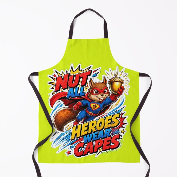 Item preview, Nut All Heroes Wear Capes Funny Superhero Squirrel T-Shirt Kids/Adults designed and sold by Cosmic Meme Factory.