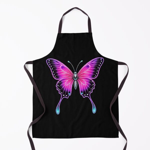 Item preview, Neon Glow Butterfly Art Print  designed and sold by graphixpolash.