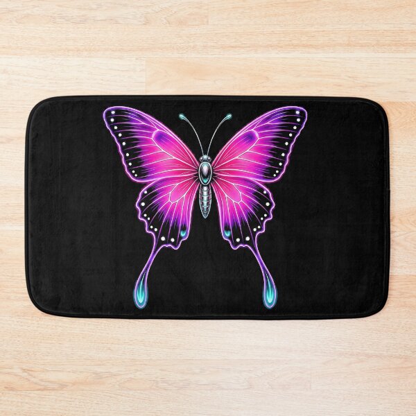 Item preview, Neon Glow Butterfly Art Print  designed and sold by graphixpolash.