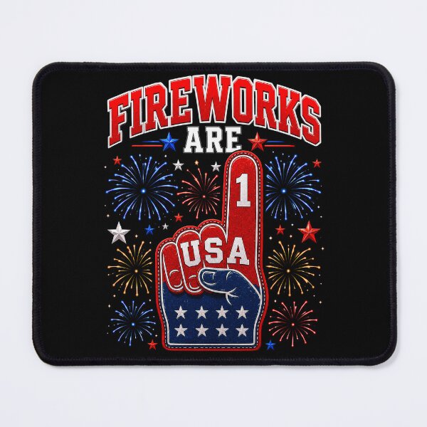 Item preview, Fireworks are Number 1 Foam Finger 4th July Funny Patriotic designed and sold by elongatedjazz.