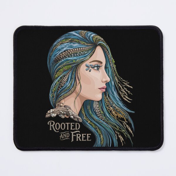 Item preview, Rooted and Free Mother Nature Goddess Art designed and sold by IXM_CREATION.