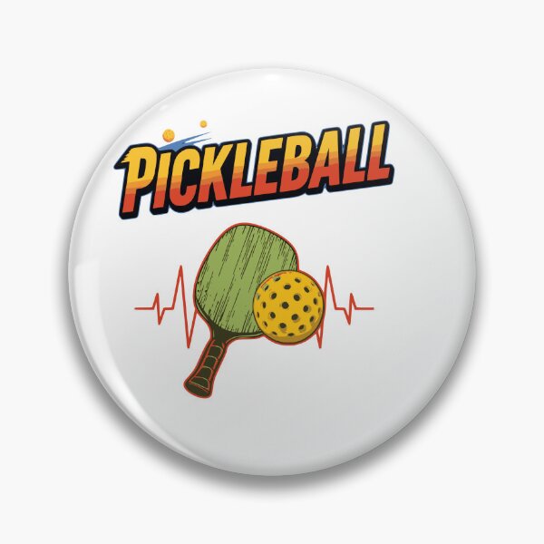 Item preview, Pickleball Heartbeat Retro Gradient Sport Graphic designed and sold by Jen.Lou.
