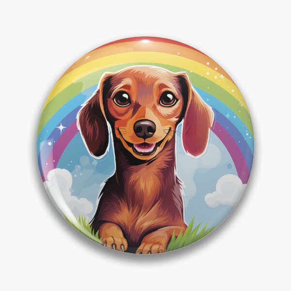 Item preview, Funny Red Dachshund Colorful Rainbow Cute Mom Dad Kids designed and sold by rafaeltto.