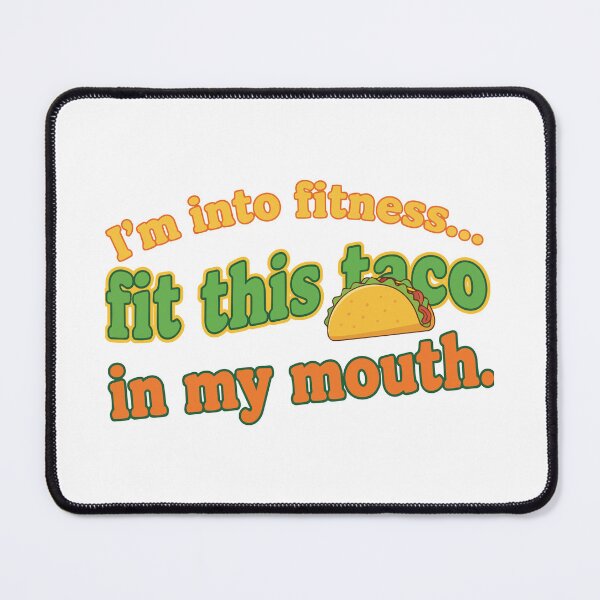 Item preview, funny inappropriate Funny Fitness Taco Pun Shirt | Sarcastic Gym Quote Tee | I'm Into Fitness Fit This Taco designed and sold by Uglyandcute.