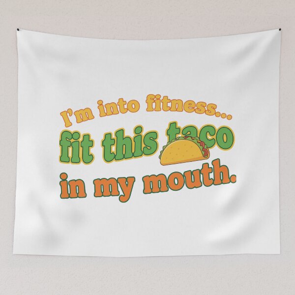 Item preview, funny inappropriate Funny Fitness Taco Pun Shirt | Sarcastic Gym Quote Tee | I'm Into Fitness Fit This Taco designed and sold by Uglyandcute.